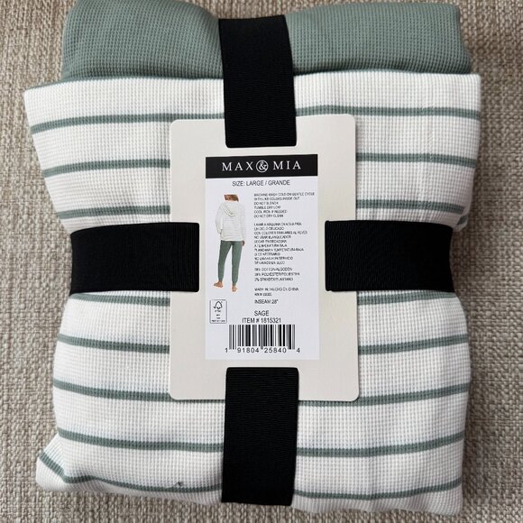 Max and Mia Ladies Waffle Knit Lounge Set New with Tags - Picture 5 of 5